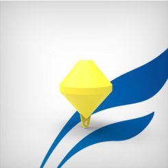 Δικωνική κόλουρη σημαδούρα παραλίας