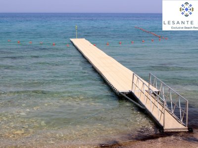 Floating dock for Lesante Blu Hotel