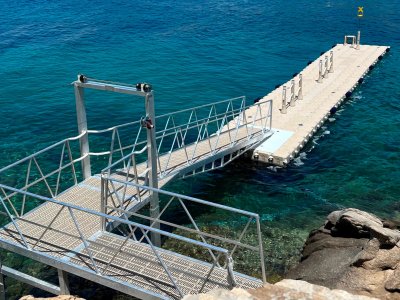 Floating dock, private project, Ornos 1