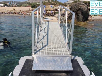 Floating dock for Eden Beach Resort