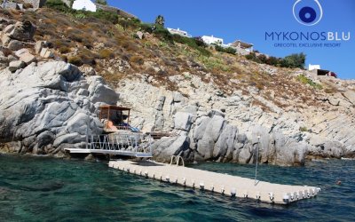 Πλωτή εξέδρα για Mykonos Blue
