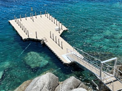 Floating dock, private project, Agios Lazaros